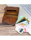 2019 oryginalne skórzane etui na karty mężczyźni kobiety Vintage Handmade krótkie etui na karty kredytowe Coin torebka Case mały