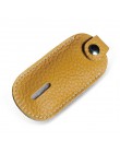 Mini kluczyk uchwyt prawdziwej skóry klucz etui torba na klucze skóry wołowej małe rocznika proste trwałe przenośny wielofunkcyj