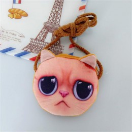 3D zwierząt dzieci torebki dziewczyna śliczny mały kot Mini Messenger torby moda pies kształt torba na ramię dziecko Kawaii etui