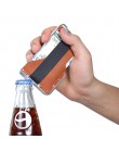 DIENQI nowe oryginalne skórzane etui na karty mężczyźni aluminium Metal RFID blokowanie etui na karty kredytowe Slim minimalisty
