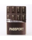 2020 New arrival nowy wzór okładki paszportowe Fashion style PU skórzane etui na karty kredytowe portfele na paszport etui na pa