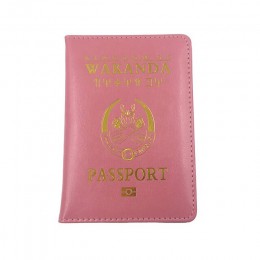 Akcesoria podróżne Wakanda PU skórzane posiadacze paszportów okładki ID etui na karty bankowe kobiety funkcja paszport portfel b