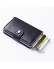 Kolorowe pudełko etui do kart kredytowych dla mężczyzn kobiety metalowy portfel rfid Aluminium męski posiadacz karty profesjonal