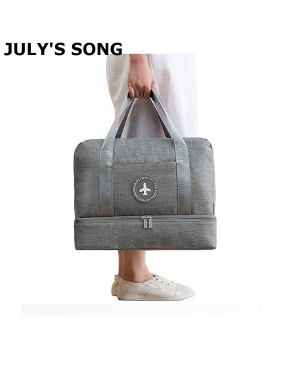 JULY'S SONG torba podróżna wodoodporna duża pojemność wielofunkcyjna sucha mokra separacja przechowywanie torebka torba podróżna
