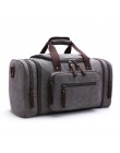Duża pojemność mężczyźni bagaż podręczny podróż torba-worek płócienne torby podróżne weekendowe torby na ramię wielofunkcyjny no