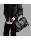 Męska skórzana torba podróżna duża Duffle niezależne buty przechowywanie duże torby Fitness torebka torba bagażowa torba na rami