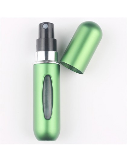 5ml przenośna Mini aluminiowa butelka perfum wielokrotnego napełniania z rozpylaczem puste pojemniki kosmetyczne z atomizerem dl