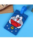 Kawaii Stitch Doraemon walizka bagaż Tag Cartoon adres dowód tożsamości uchwyt etykieta na bagaż Silica Ge identyfikator Travel 