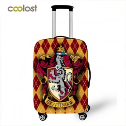 Hogwart Gryffindor Slytherin pokrywa bagażu akcesoria podróżne elastyczny wózek przypadku pokrowiec na walizkę na 18-32 cal