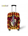 Hogwart Gryffindor Slytherin pokrywa bagażu akcesoria podróżne elastyczny wózek przypadku pokrowiec na walizkę na 18-32 cal