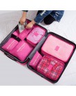 RUPUTIN 7 sztuk/zestaw organizator bagażu podróżnego ubrania zestaw wykończeniowy worek do przechowywania kosmetyczka toiletrie 