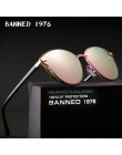 Zakazane 1976 luksusowe kobiety okulary moda okrągłe panie rocznika Retro marka projektant ponadgabarytowych kobiet óculos gafas