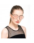 Zakazane 1976 luksusowe kobiety okulary moda okrągłe panie rocznika Retro marka projektant ponadgabarytowych kobiet óculos gafas