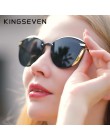 KINGSEVEN okulary przeciwsłoneczne cat eye kobiety spolaryzowane moda damska okulary przeciwsłoneczne damskie Vintage odcienie ó