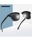 YOOSKE 2020 spolaryzowane okulary przeciwsłoneczne damskie męskie klasyczne marka projektant Vintage Square okulary przeciwsłone