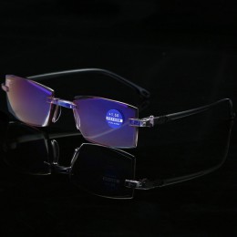 RBENN Ultralight Rimless okulary do czytania kobiety mężczyźni blokujące niebieskie światło okulary do czytania lub pracy przy k