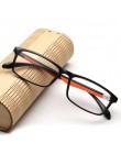 Iboode TR90 Ultralight kobiety okulary do czytania dla mężczyzn Retro przezroczyste soczewki okulary do czytania kobieta mężczyz