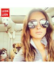 LeonLion 2018 Pilot lustrzane okulary przeciwsłoneczne damskie/męskie marka projektant luksusowe okulary przeciwsłoneczne damski