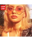 LeonLion 2019 Vintage okulary przeciwsłoneczne w kształcie serca kobiety marka projektant cukierki gradient kolorów okulary gogl