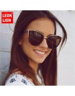 LeonLion 2019 moda Cateye okulary kobiety w stylu Vintage metalowe okulary dla kobiet lustro Retro zakupy óculos De Sol Feminino