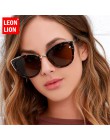 LeonLion 2019 moda Cateye okulary kobiety w stylu Vintage metalowe okulary dla kobiet lustro Retro zakupy óculos De Sol Feminino