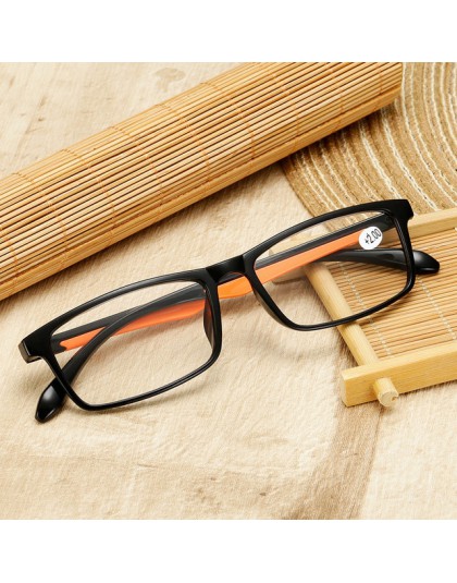 Iboode TR90 Ultralight kobiety okulary do czytania dla mężczyzn Retro przezroczyste soczewki okulary do czytania kobieta mężczyz