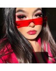 Nowy prostokąt okulary przeciwsłoneczne damskie 2019 moda luksusowy gatunku projektanta czerwony różowy jasny mały obiektyw osob