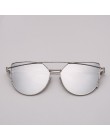LeonLion marka projektant okulary przeciwsłoneczne cat eye kobiety Vintage metalowe okulary odblaskowe dla kobiet lustro Retro ó