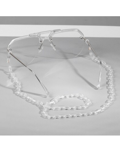 Leopard akrylowy łańcuszek do okularów przeciwsłonecznych Chic damski łańcuszek do okularów do czytania łańcuszek do okularów do
