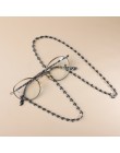 Leopard akrylowy łańcuszek do okularów przeciwsłonecznych Chic damski łańcuszek do okularów do czytania łańcuszek do okularów do