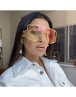 Ponadgabarytowe okulary przeciwsłoneczne damskie 2019 okulary przeciwsłoneczne męskie Vintage okulary przeciwsłoneczne luksusowe