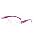 VCKA Square TR90 czytanie okulary bez oprawki mężczyźni kobiety ultralekkie bezramowe spektakularne1.5 2.0 2.5 3.0 3.5 4.0