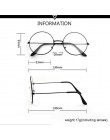 Okrągłe zwykłe przezroczyste okulary Ultra metali lekkich dekoracji przezroczyste okulary damskie ramki optyczne oprawki do okul