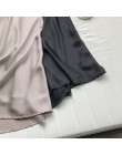 Garemay Midi Maxi długie wysokie talie satynowa spódnica kobiety elegancka jedwabna linia jednokolorowa klasyczna Ol damskie let