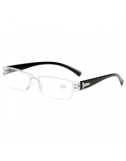 VCKA Square TR90 czytanie okulary bez oprawki mężczyźni kobiety ultralekkie bezramowe spektakularne1.5 2.0 2.5 3.0 3.5 4.0