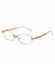 Prostokąt okulary przeciwsłoneczne z cyrkoniami kobiety moda Steampunk diamentowe okulary kryształowe Vintage odcienie okulary U
