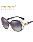 AORON moda damska spolaryzowane okulary przeciwsłoneczne damskie lis Sung Lasses akcesoria UV400 okulary