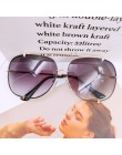 HBK Fashion ponadgabarytowe okulary przeciwsłoneczne damskie UV400 Retro marka projektant duże oprawki okulary przeciwsłoneczne 