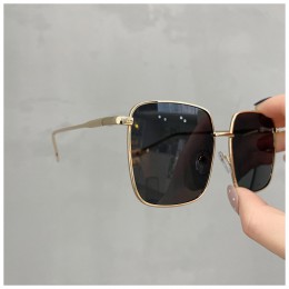 VWKTUUN okulary przeciwsłoneczne damskie Vintage ponadgabarytowe okulary kwadratowe odcienie metalowa rama damskie okulary przec