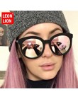 LeonLion 2019 Vintage luksusowe kobiety okulary cukierki kolorowe szkła okulary klasyczne Retro odkryty óculos De Sol Feminino U