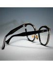 45376 kobiet kocie oko ramki okularów okulary optyczne moda metalowa rama okulary korekcyjne okulary komputerowe