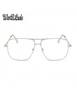 WarBLade Vintage Gold metalowe ramki okularów męskie damskie okulary Retro kwadratowa soczewka optyczna okulary Nerd okulary z p