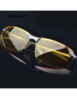 WarBLade 2018 nowy żółty obiektyw Night Vision okulary do jazdy mężczyźni spolaryzowane okulary przeciwsłoneczne do jazdy gogle 