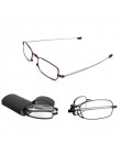 2020 MINI Design okulary do czytania mężczyźni kobiety składane małe okulary rama czarne metalowe okulary z oryginalnym pudełku