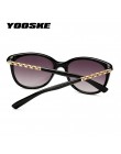 YOOSKE ponadgabarytowe okulary przeciwsłoneczne damskie luksusowe marki odcienie gradientowe okulary przeciwsłoneczne damskie Vi