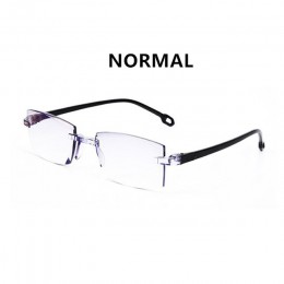 2019 nowy bez oprawek dwuogniskowe okulary do czytania okulary blokujące niebieskie światło lekki wieloogniskowe okulary do czyt