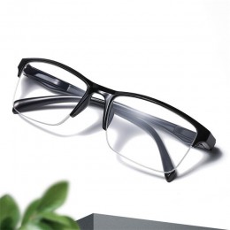 Ahora Ultralight kwadratowe pół ramki okulary do czytania okulary do czytania mężczyzna kobiet + 0.25 0.5 0.75 1 1.25 1.5 1.75 2