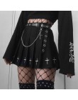 SUCHCUTE plisowane spódnice damskie Modis gothic A-line mini spódnica wiosna 2020 czarne streetwear dzikie chrismas stroje impre