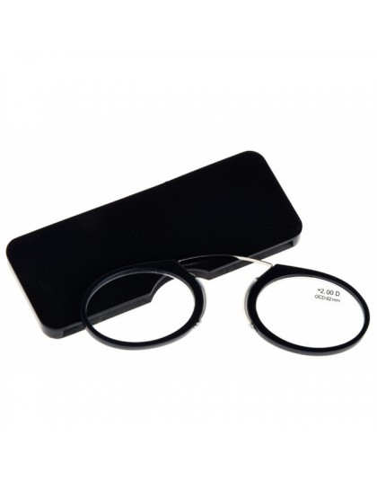 Guanhao magnetyczne okulary do czytania z przypadku zacisk na nos okrągłe oprawki optyczne dioptrii okulary korekcyjne mężczyźni