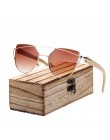 BARCUR bambusowe okulary przeciwsłoneczne cat eye spolaryzowane metalowe ramki drewniane oprawki okularów Lady Luxury Fashion ok